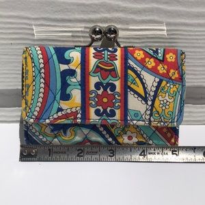 Small Kisslock Wallet in Marina Paisley